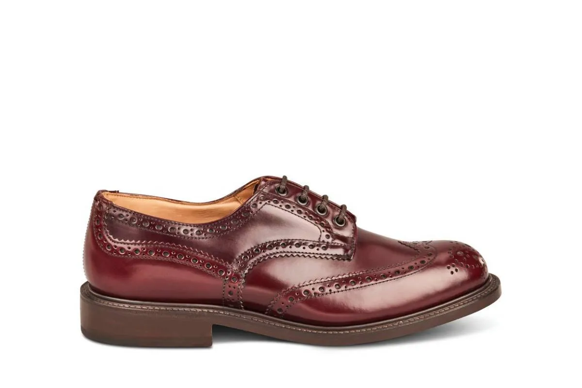 Bourton Country Shoe - Burgundy Bookbinder sold by Tricker's