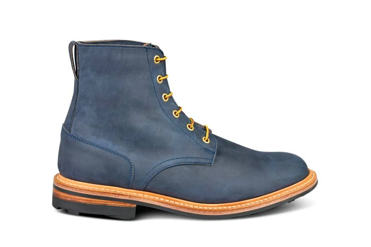 Wychwood Logger Boot - Navy Horween Chamois (Tricker's Exclusive) sold by Tricker's