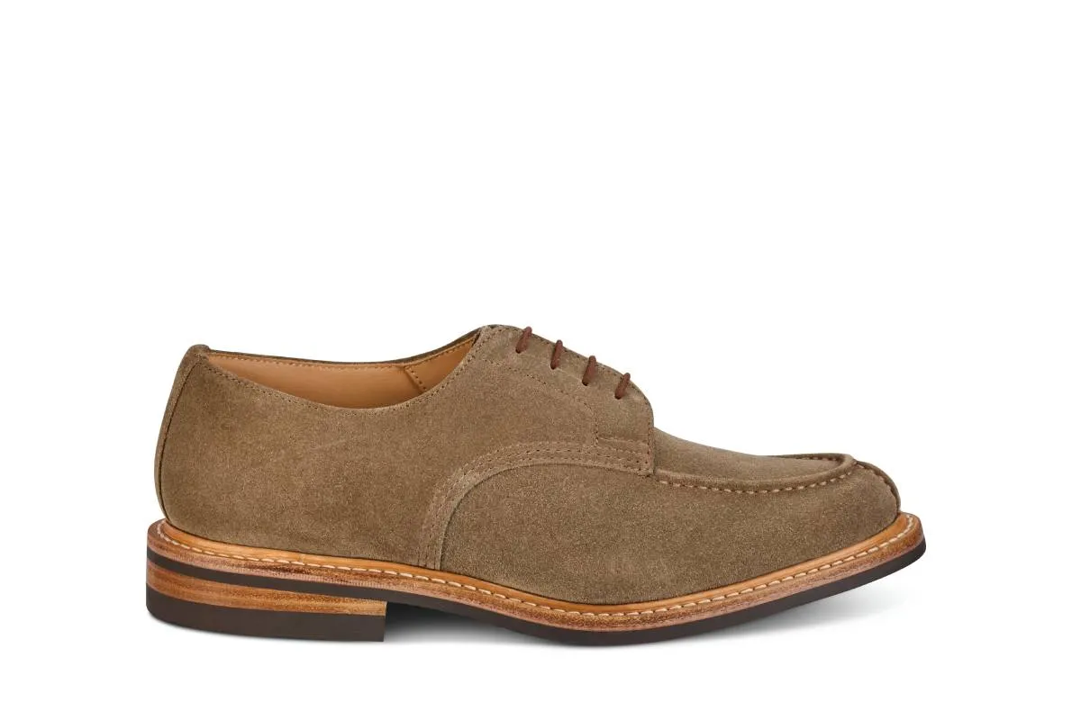 Kilsby Derby Shoe - Visone Repello Suede sold by Tricker's