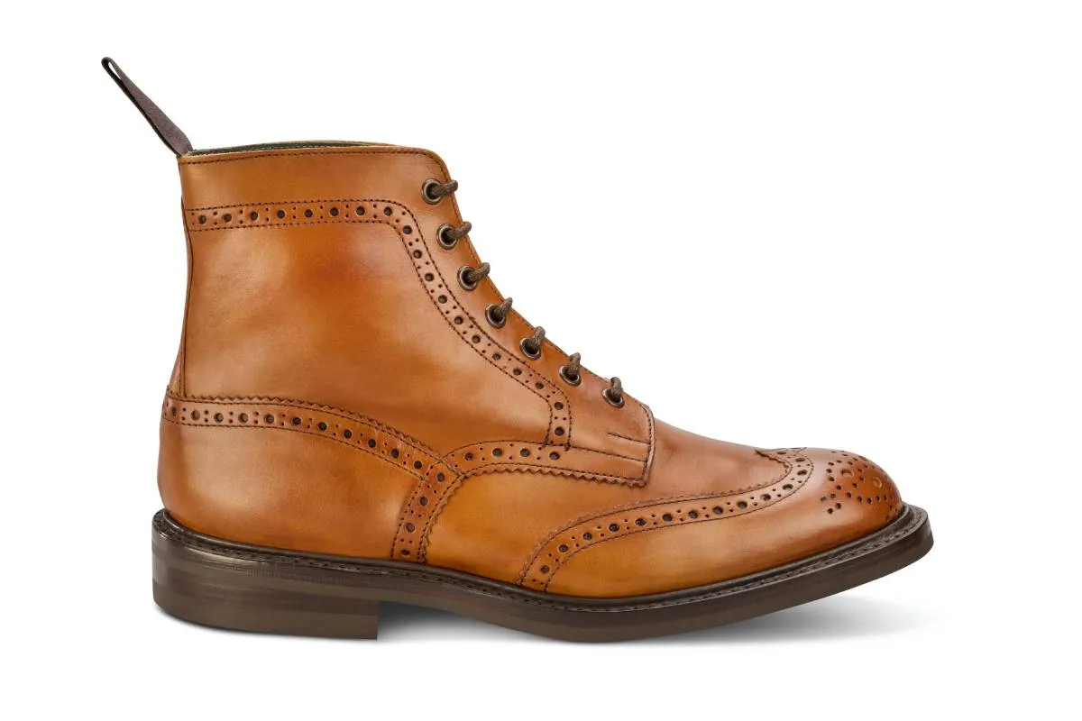 Stow Country Boot - Beechnut Burnished sold by Tricker's