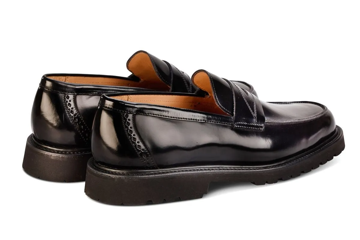 Chicago Penny Loafer - Black Bookbinder sold by Tricker's product image thumbnail 4