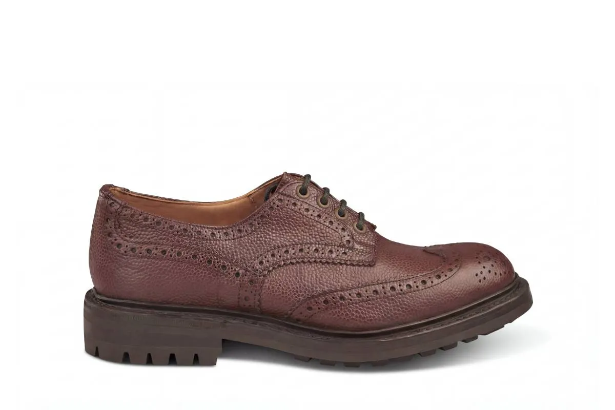 BOURTON COUNTRY SHOE - BROWN ZUG GRAIN (6 Fitting) sold by Tricker's