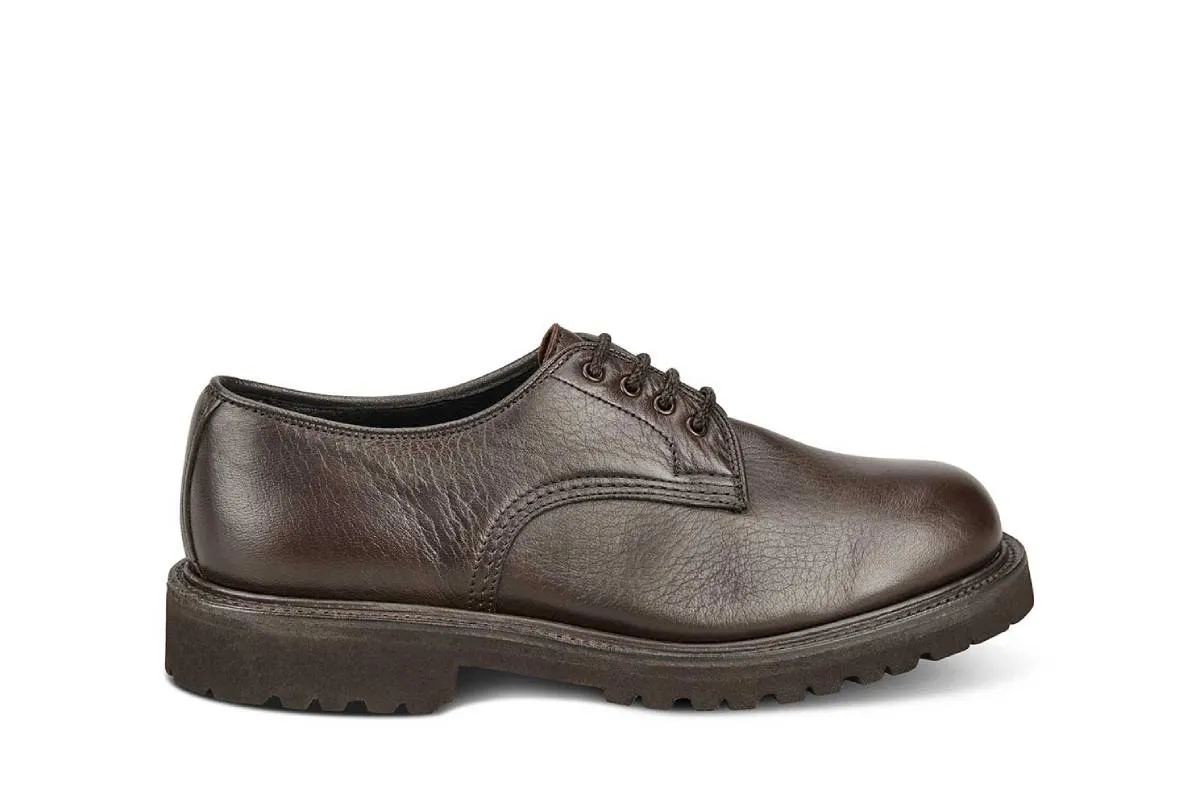 Linda Derby Tramper Shoe - Olivvia Deerskin - Brown sold by Tricker's