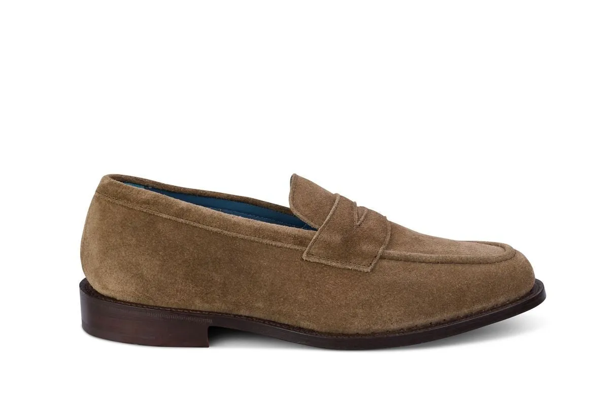 Jermyn Street Penny Loafer - New Brown Ox Reversed sold by Tricker's