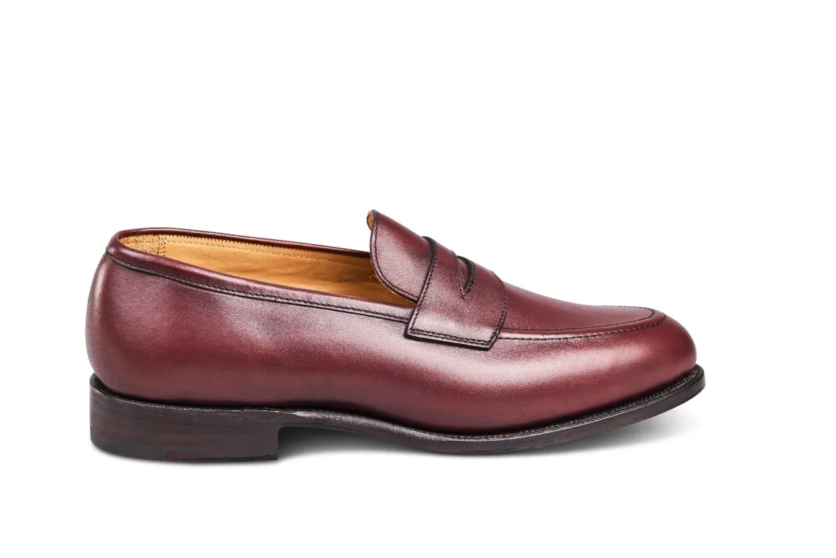 Jermyn Street Penny Loafer - Burgundy sold by Tricker's