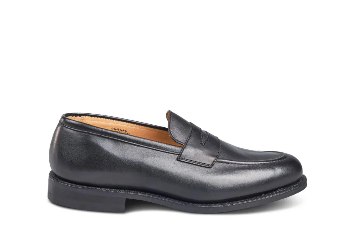 Jermyn Street Penny Loafer - Black Calf sold by Tricker's