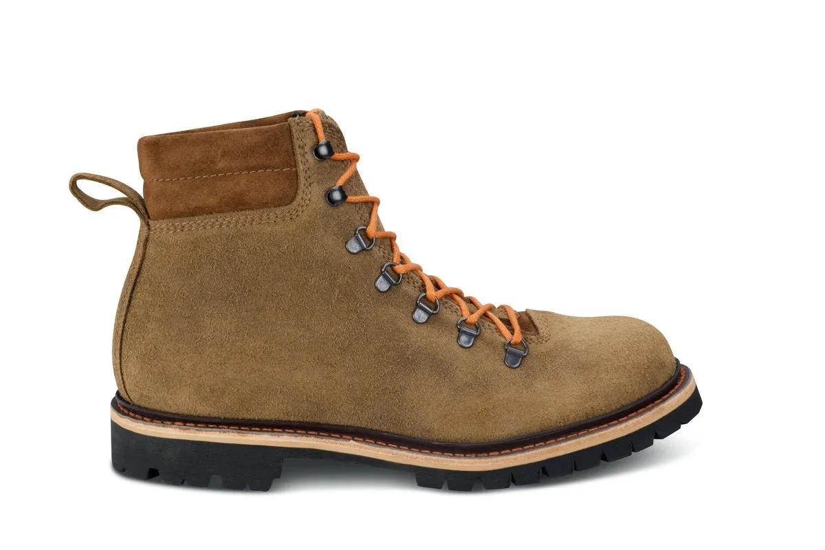 Corbett Walking Boot - Peanut Reverse Suede made by Tricker's