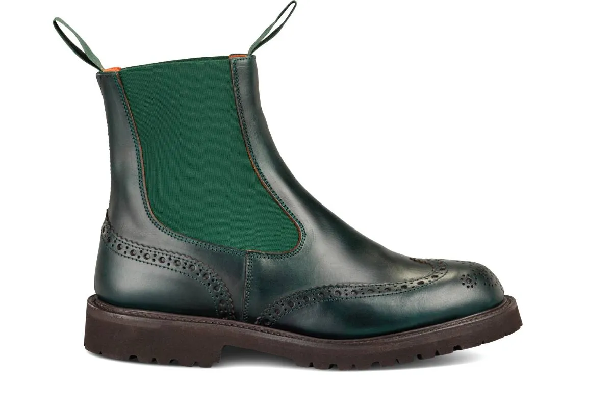Silvia Country Dealer Boot - Green Cutter sold by Tricker's
