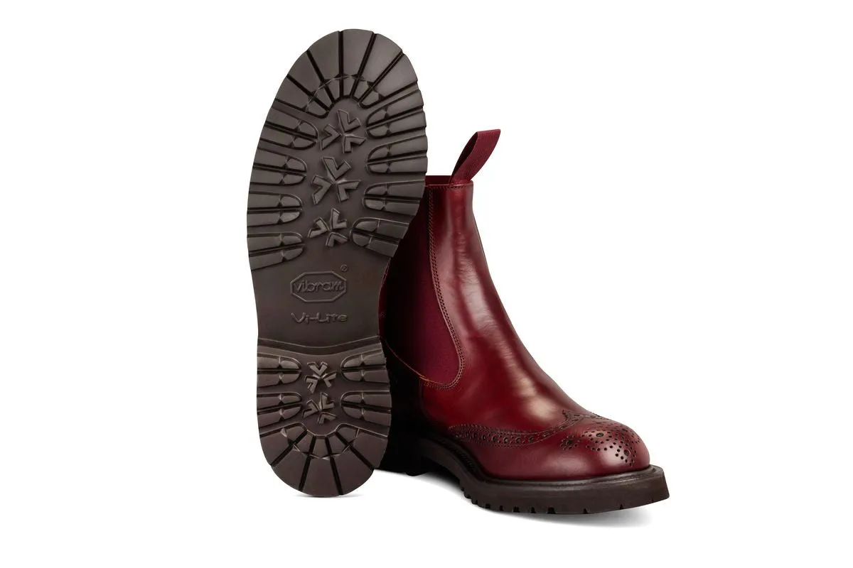 Silvia Country Dealer Boot - Burgundy Cutter sold by Tricker's product image thumbnail 5