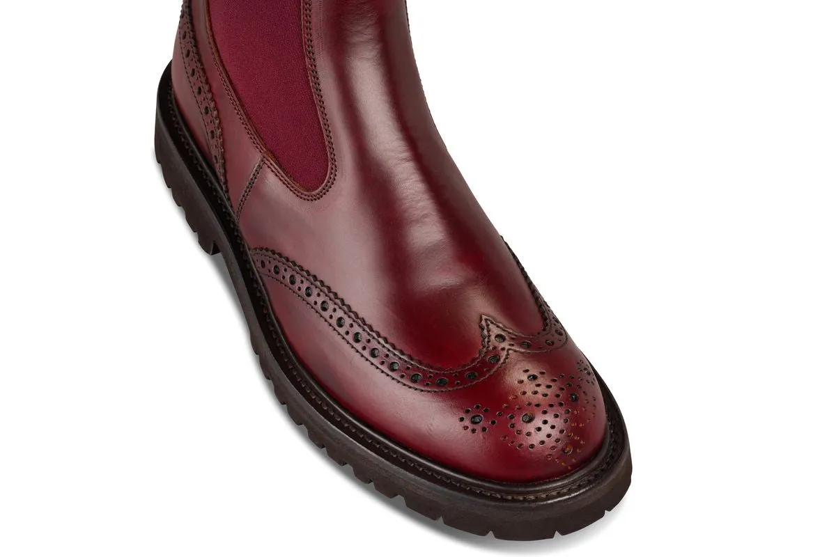Silvia Country Dealer Boot - Burgundy Cutter sold by Tricker's product image thumbnail 2