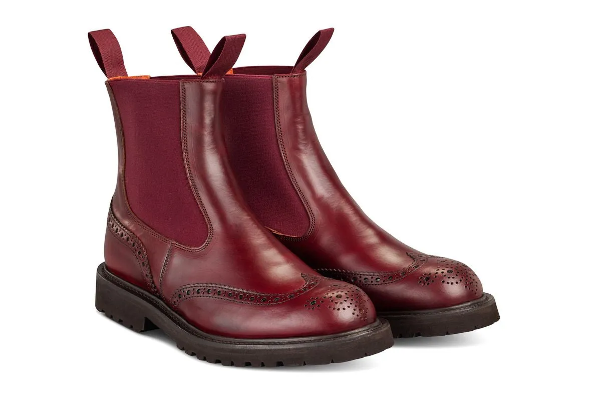 Silvia Country Dealer Boot - Burgundy Cutter sold by Tricker's product image thumbnail 3