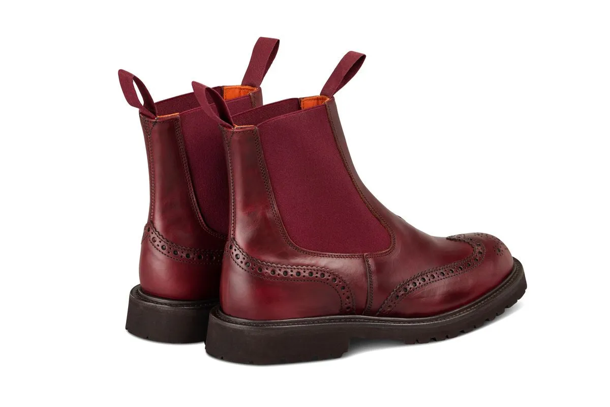 Silvia Country Dealer Boot - Burgundy Cutter sold by Tricker's product image thumbnail 4