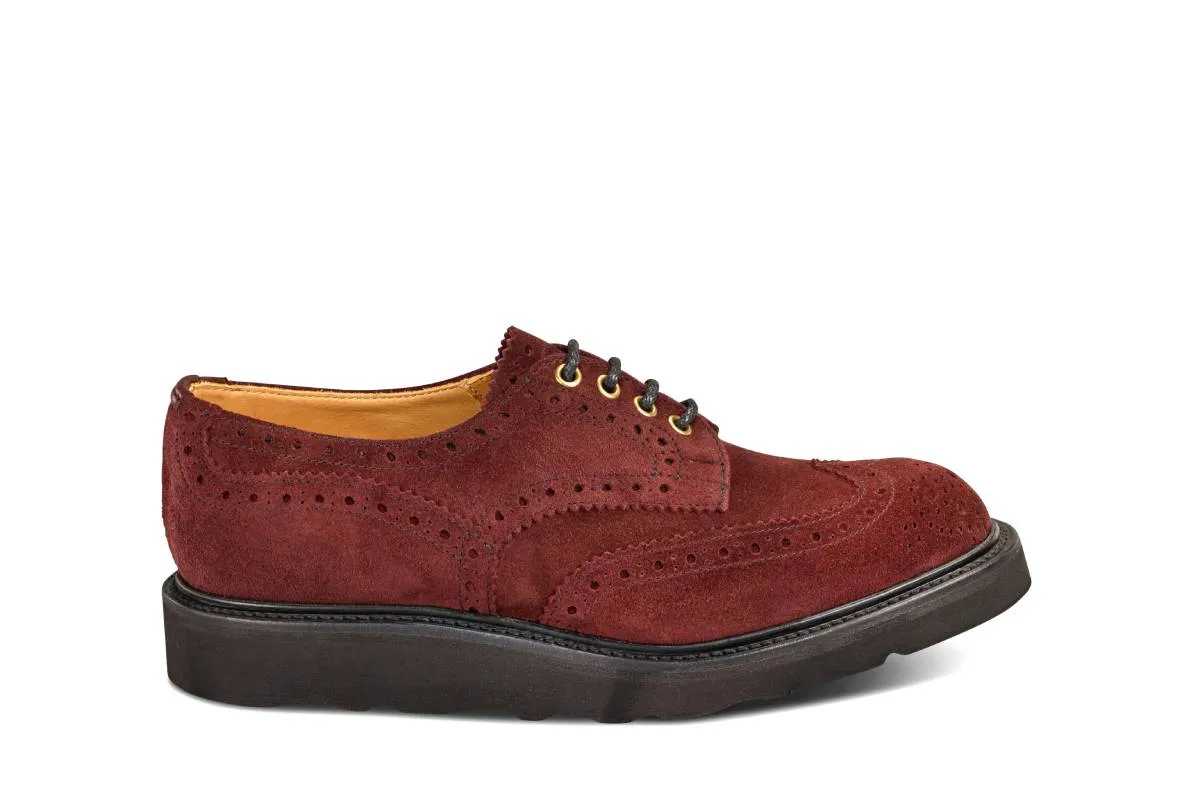Bourton Country Shoe - Barolo Castorino Suede sold by Tricker's