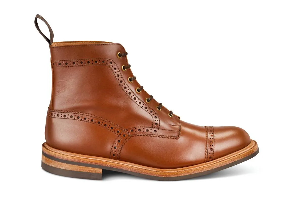 M7527 - Men's Derby ToeCap Boot - Beechnut Antique sold by Tricker's