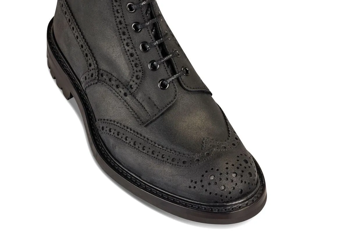 Stow Country Boot - Black Waxy Commander (6 Fitting) sold by Tricker's product image thumbnail 2