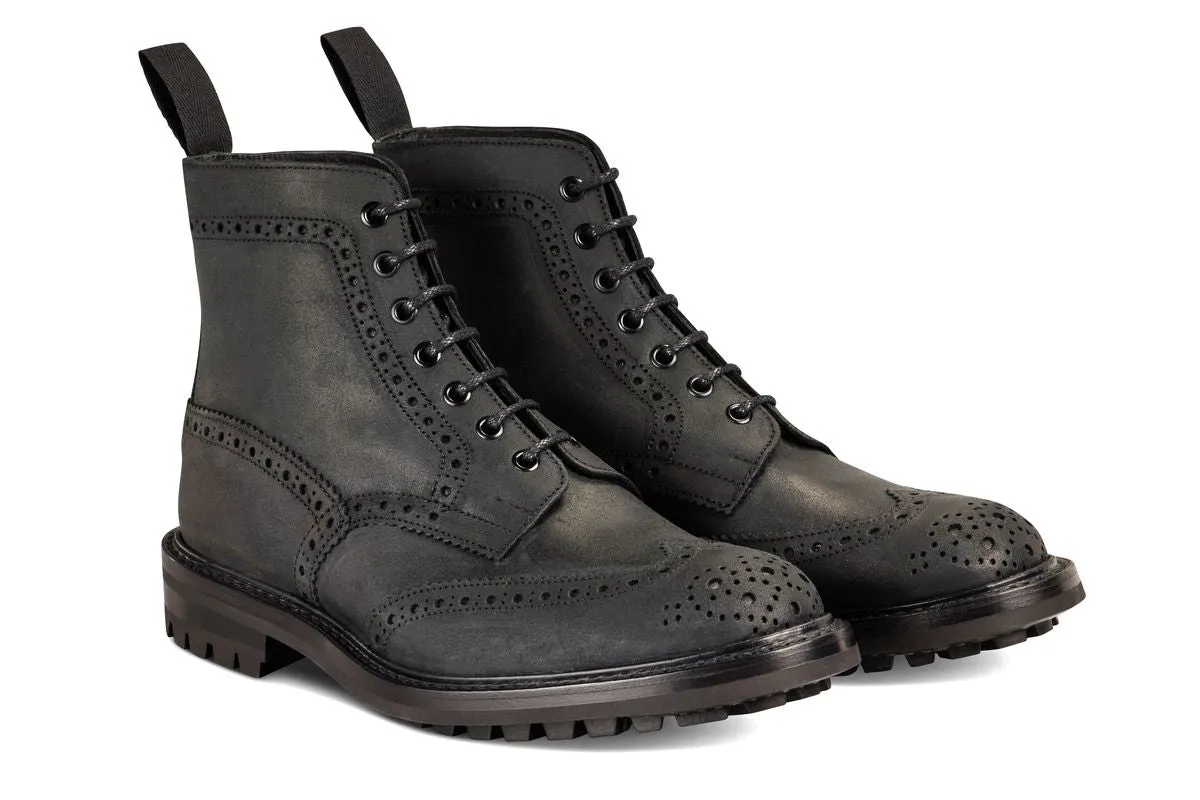 Stow Country Boot - Black Waxy Commander (6 Fitting) sold by Tricker's product image thumbnail 3