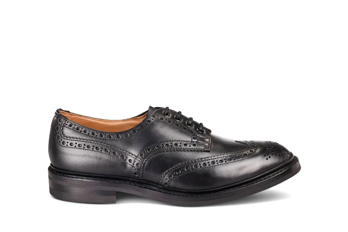Bourton Country Shoe - Black Olivvia Heavy sold by Tricker's