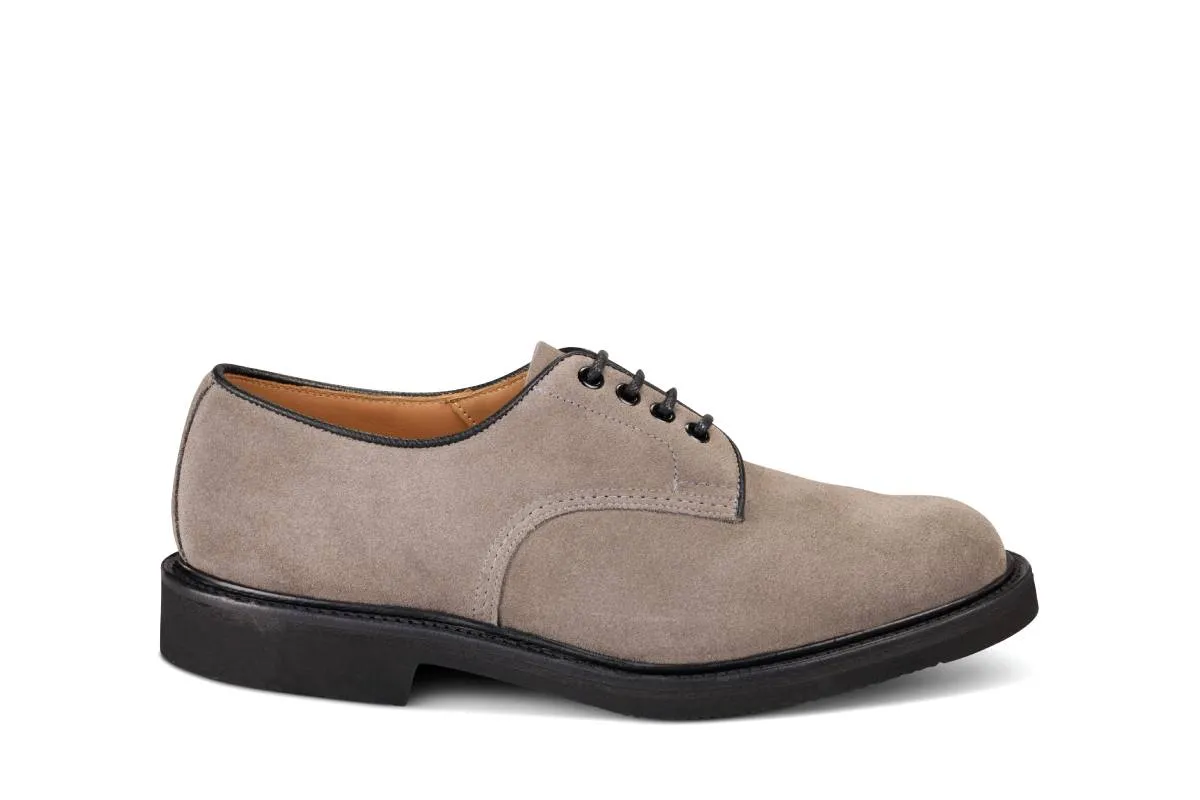 Daniel Tramping Shoe - Grey Repello Suede sold by Tricker's