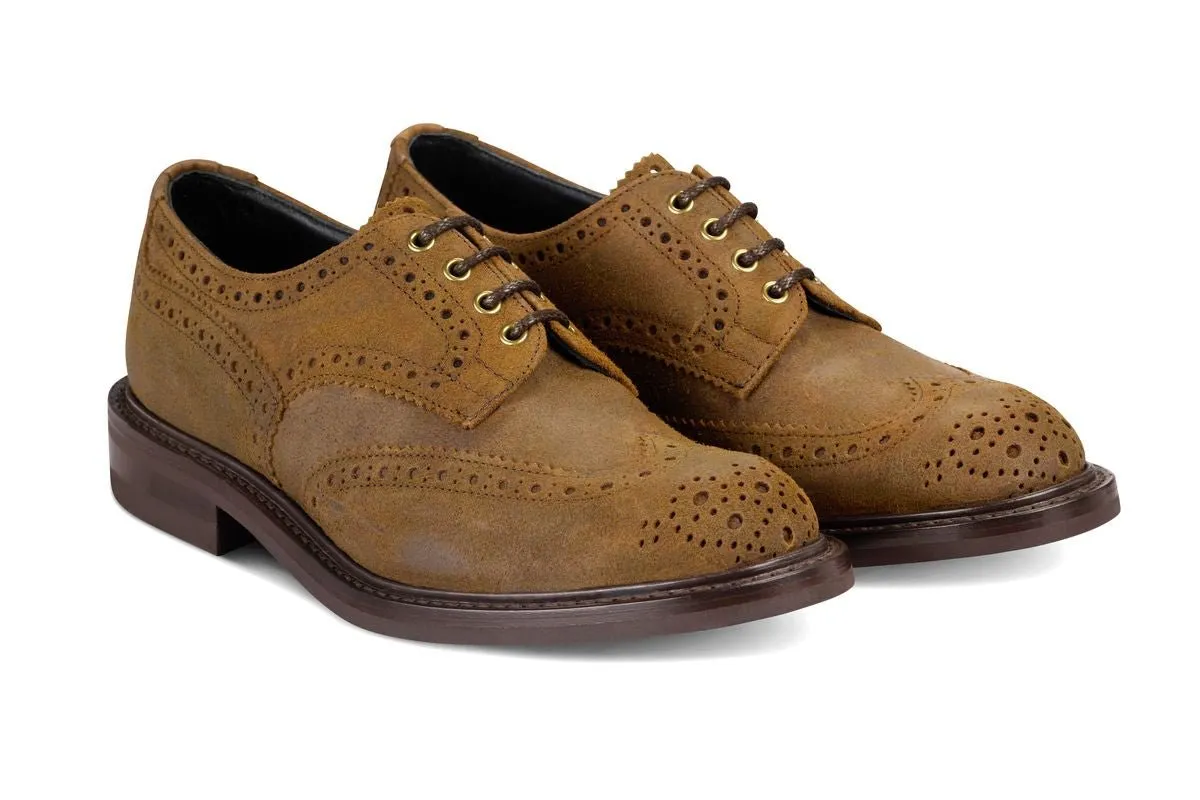 Bourton Country Shoe - Snuff Waxed Suede sold by Tricker's product image thumbnail 3