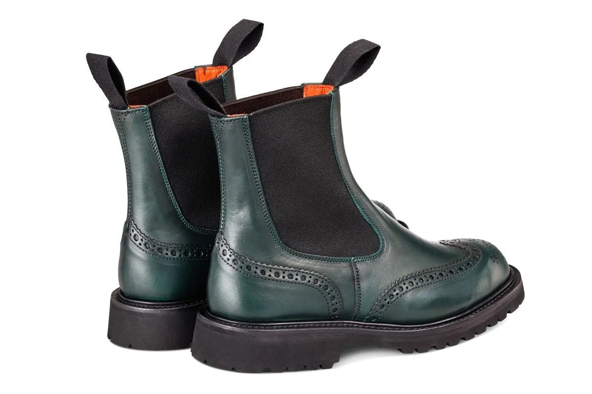 Silvia Country Dealer Boot - Green Ecopel sold by Tricker's product image thumbnail 4