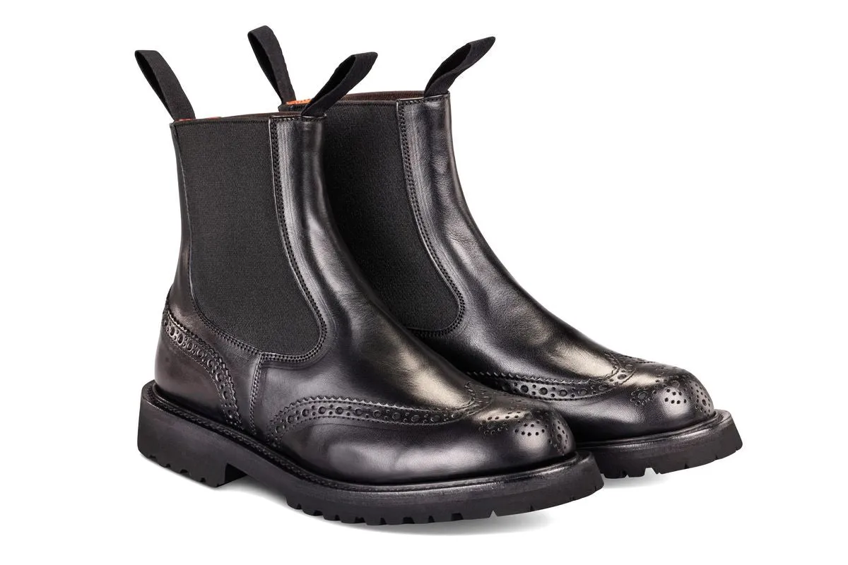 Silvia Country Dealer Boot - Black Ecopel sold by Tricker's product image thumbnail 3
