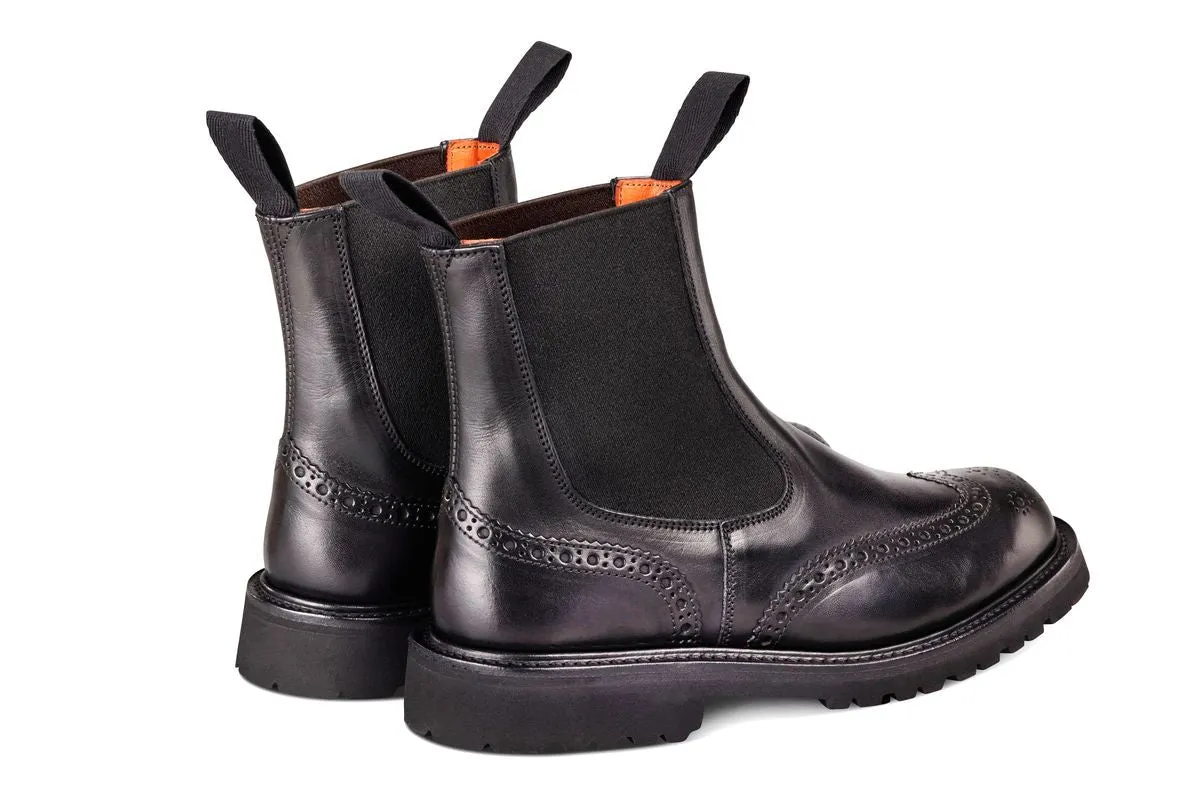 Silvia Country Dealer Boot - Black Ecopel sold by Tricker's product image thumbnail 4