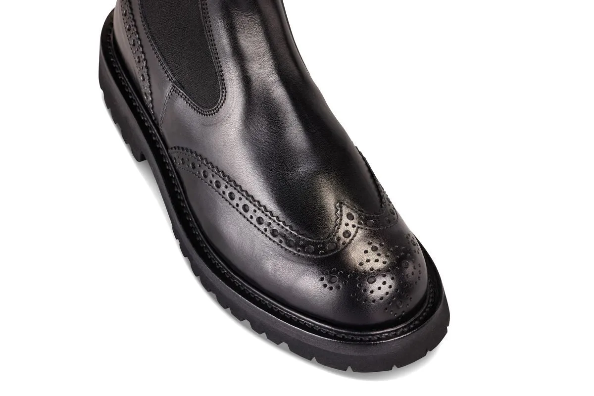 Silvia Country Dealer Boot - Black Ecopel sold by Tricker's product image thumbnail 2
