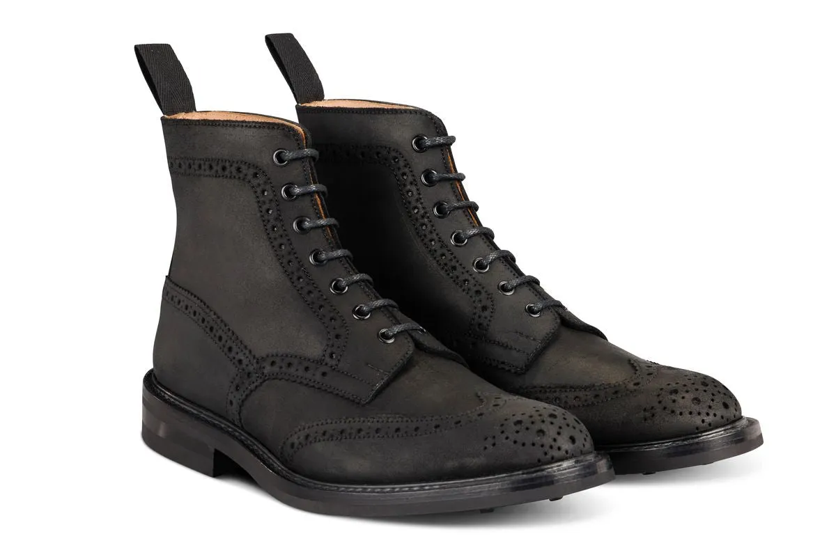 Stow Country Boot - Black Waxy Commander sold by Tricker's product image thumbnail 3