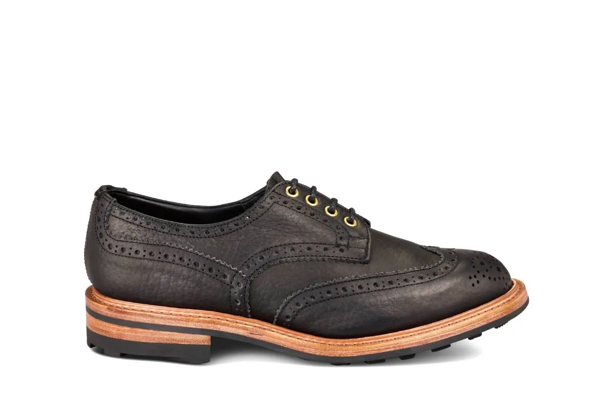 Bourton Country Shoe - Black Buffalo (Tricker's Exclusive) sold by Tricker's