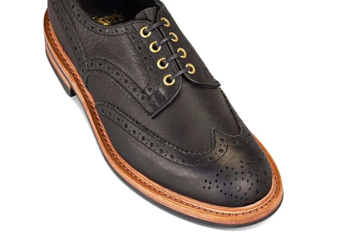 Bourton Country Shoe - Black Buffalo (Tricker's Exclusive) sold by Tricker's product image thumbnail 2