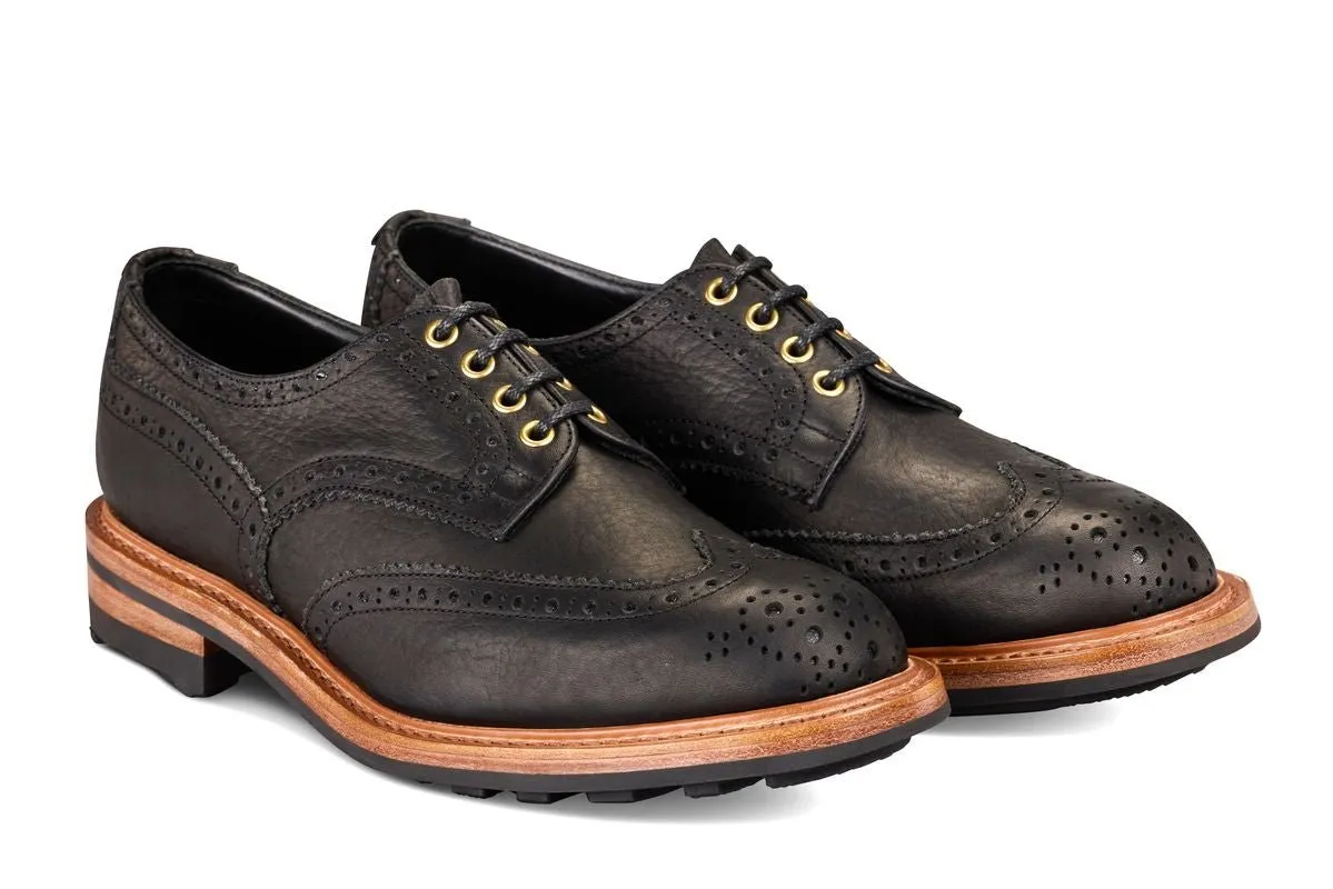 Bourton Country Shoe - Black Buffalo (Tricker's Exclusive) sold by Tricker's product image thumbnail 3