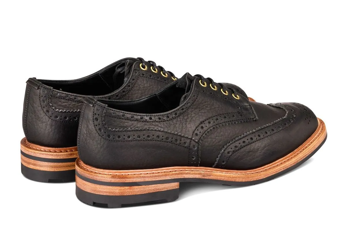 Bourton Country Shoe - Black Buffalo (Tricker's Exclusive) sold by Tricker's product image thumbnail 4