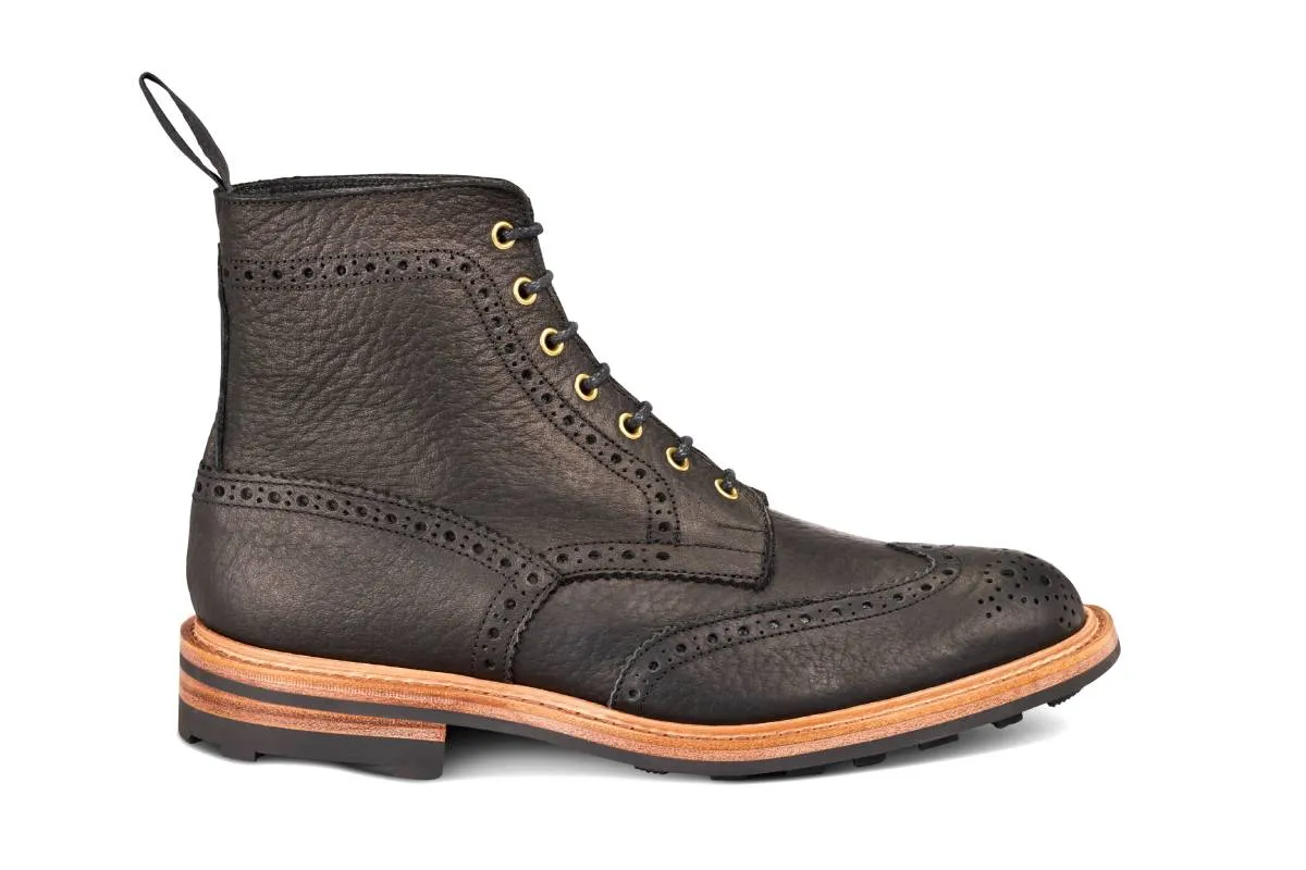 Stow Country Boot - Black Buffalo (Tricker's Exclusive) sold by Tricker's