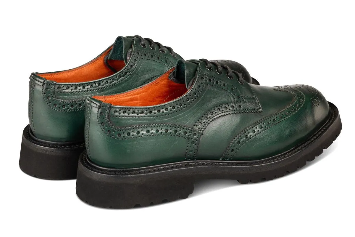 Anne Brogue Country Shoe - Green Ecopel sold by Tricker's product image thumbnail 4