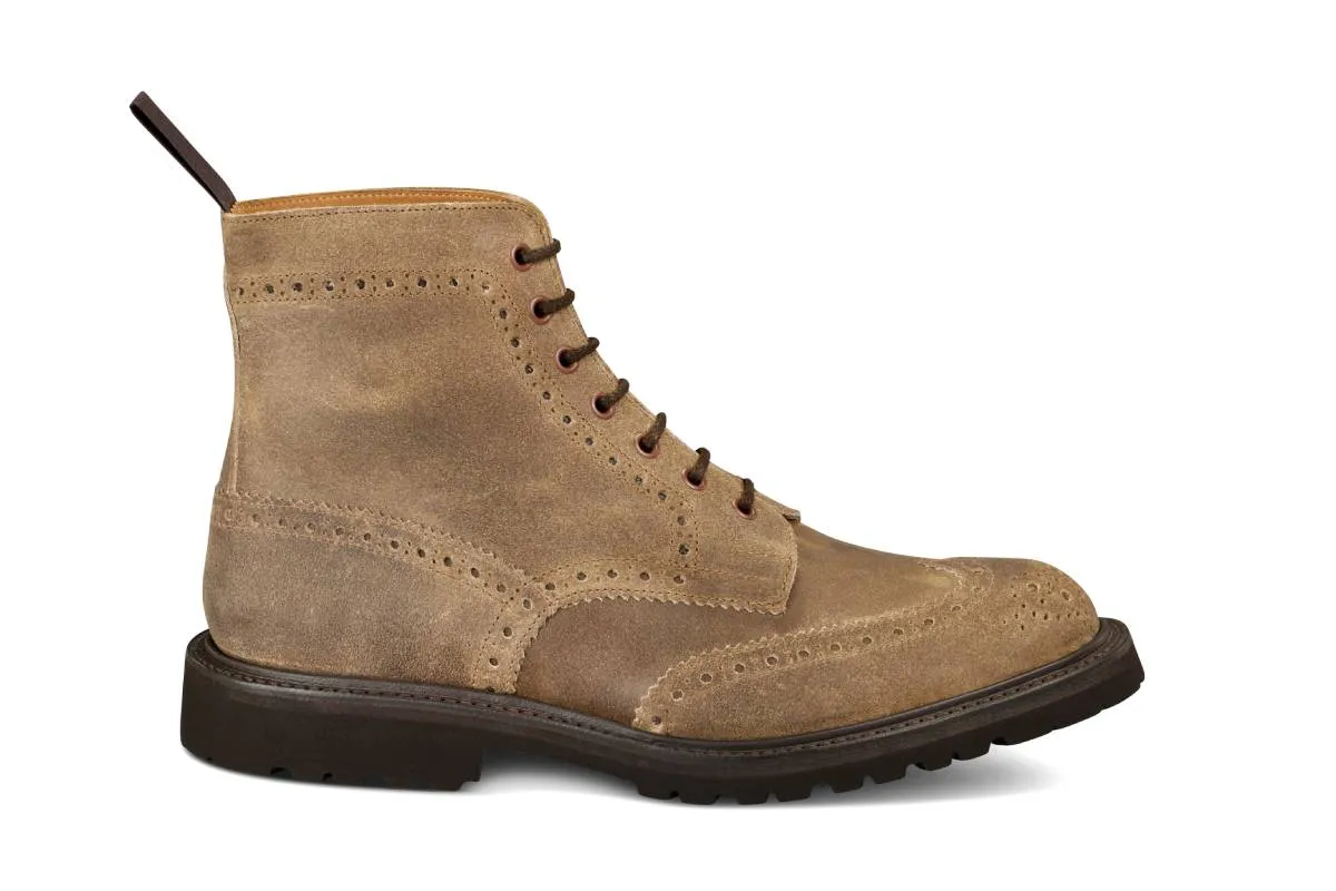 Stow Country Boot - Champagne Waxy Commander sold by Tricker's