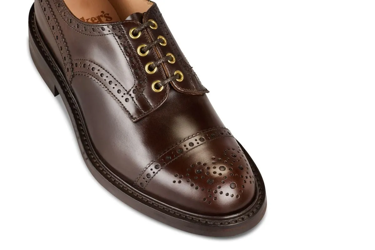 7047 - Men's Derby ToeCap Brogue - Dark Brown Windsor Bonaudo sold by Tricker's product image thumbnail 2