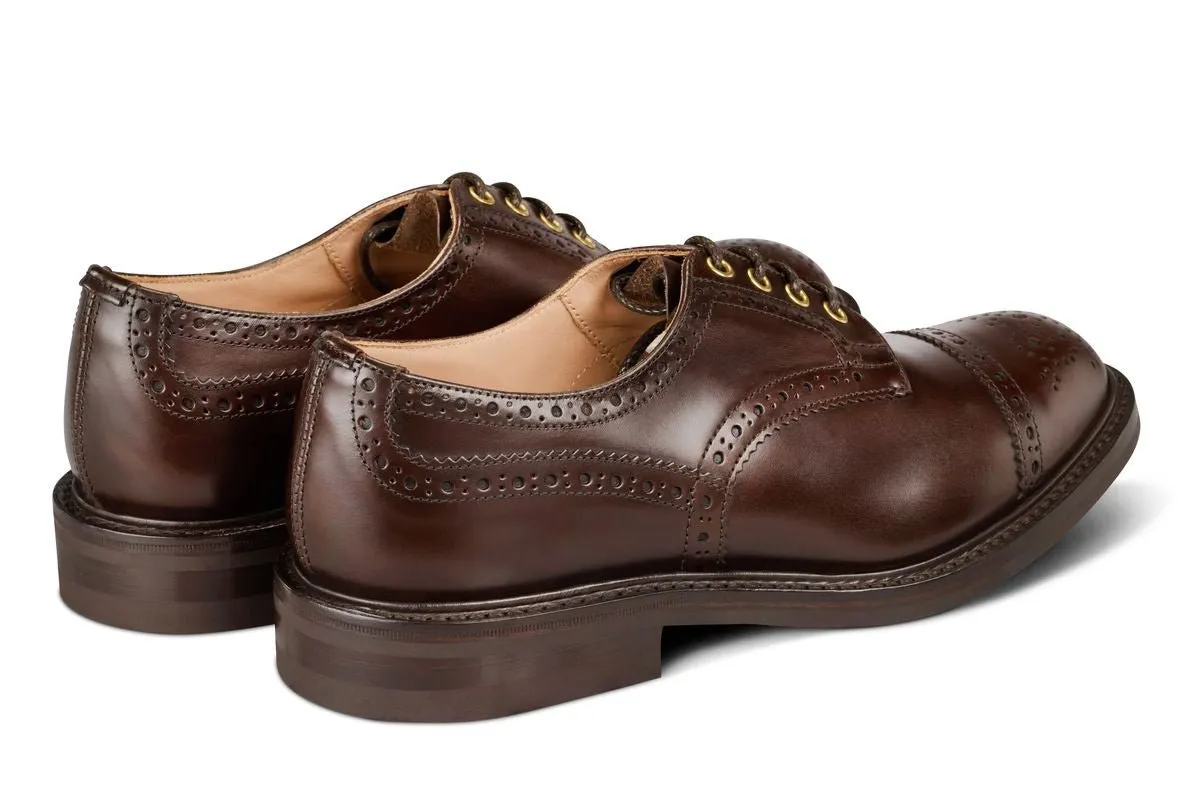 7047 - Men's Derby ToeCap Brogue - Dark Brown Windsor Bonaudo sold by Tricker's product image thumbnail 4
