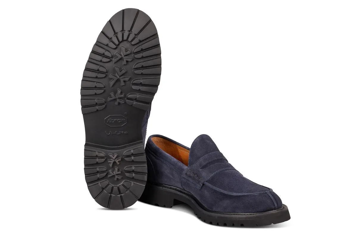James Penny Loafer - Navy Castorino Suede sold by Tricker's product image thumbnail 5
