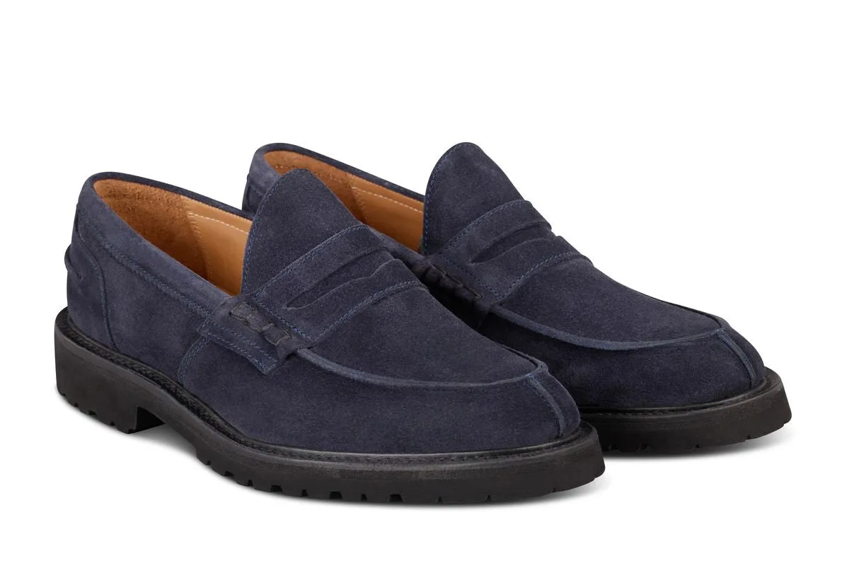 James Penny Loafer - Navy Castorino Suede sold by Tricker's product image thumbnail 3