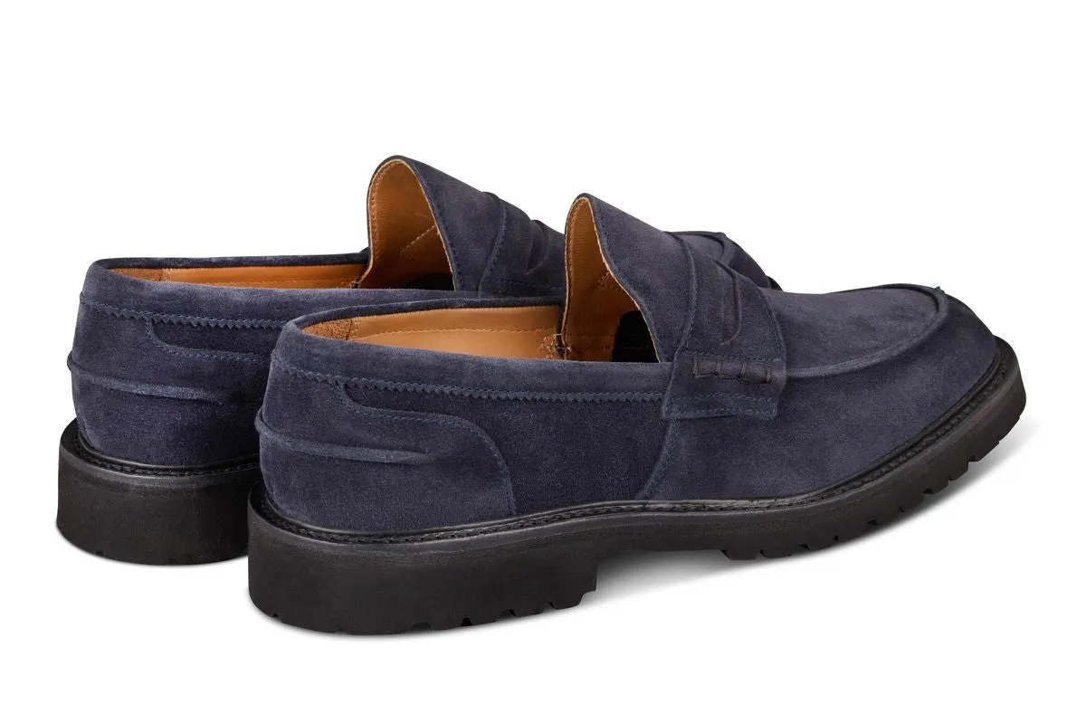 James Penny Loafer - Navy Castorino Suede sold by Tricker's product image thumbnail 4