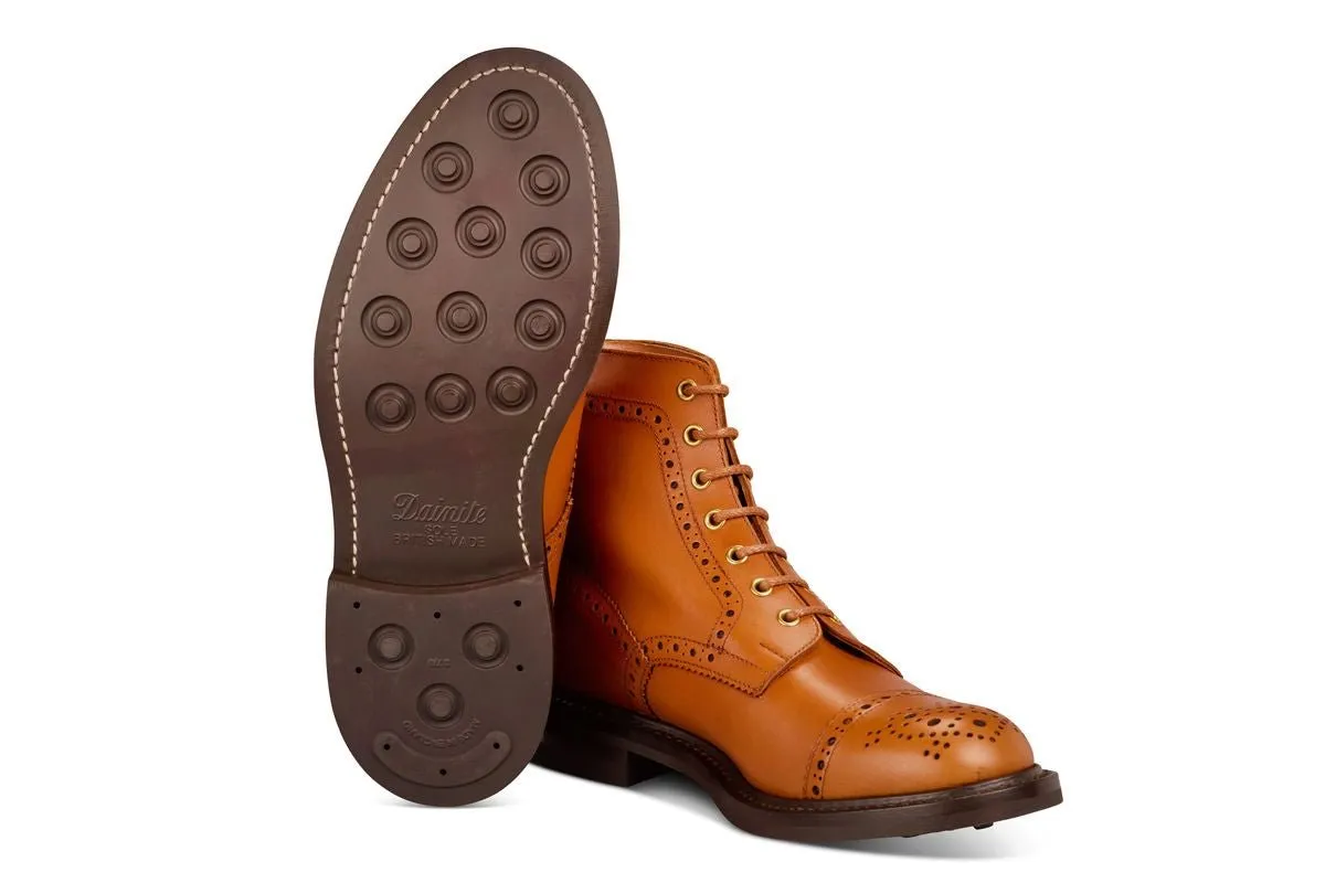 7046 - Men's Derby ToeCap Brogue Boot - Gold MC sold by Tricker's product image thumbnail 5
