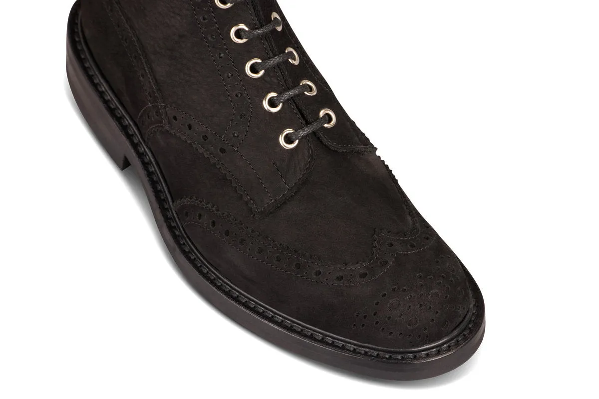 Stow Country Boot - Black Hydro Nubuck sold by Tricker's product image thumbnail 2