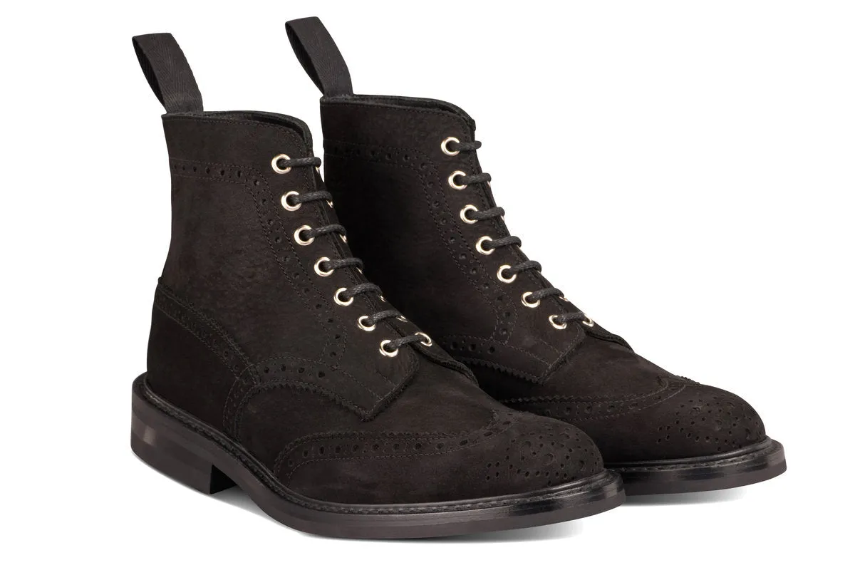 Stow Country Boot - Black Hydro Nubuck sold by Tricker's product image thumbnail 3