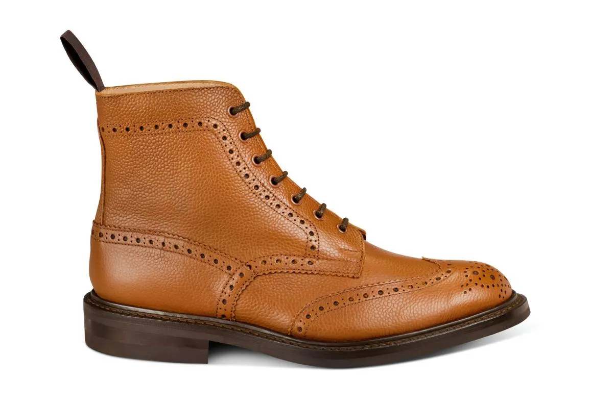 Stow Country Boot - Sienna Scotch Grain sold by Tricker's