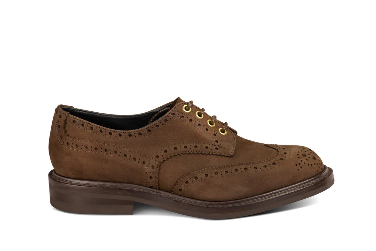 Bourton Country Shoe - Brown Hydro Nubuck made by Tricker's