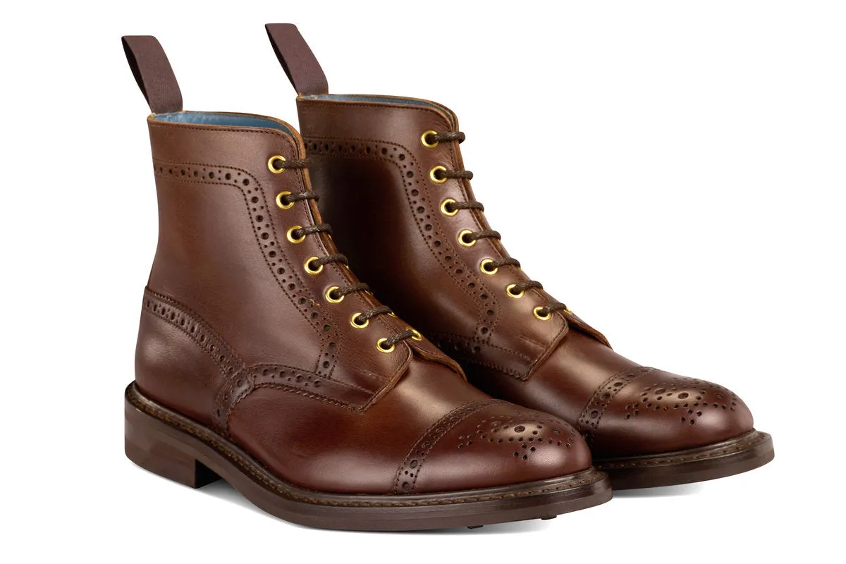 7046 - Men's Derby ToeCap Brogue Boot - Naster MC sold by Tricker's product image thumbnail 3