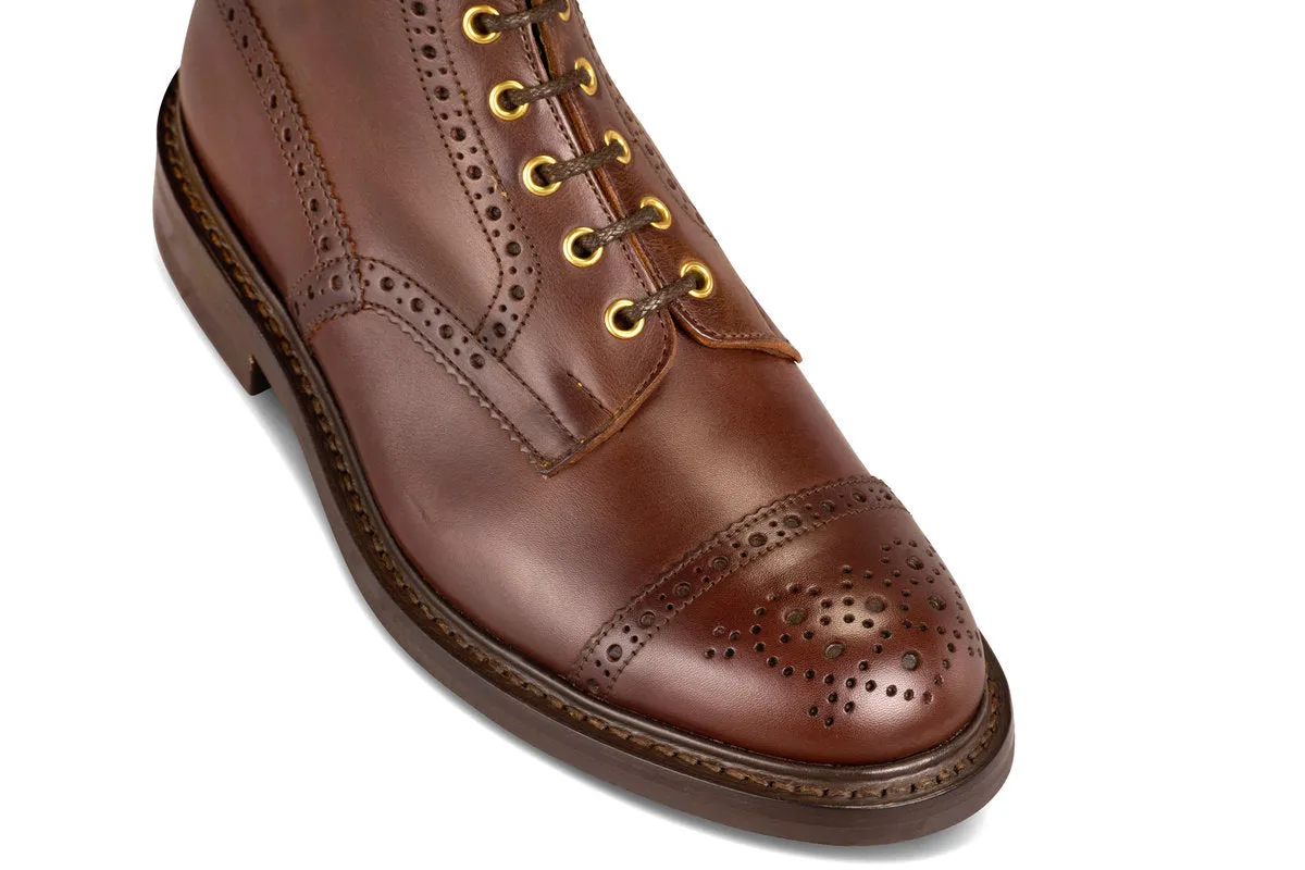 7046 - Men's Derby ToeCap Brogue Boot - Naster MC sold by Tricker's product image thumbnail 2