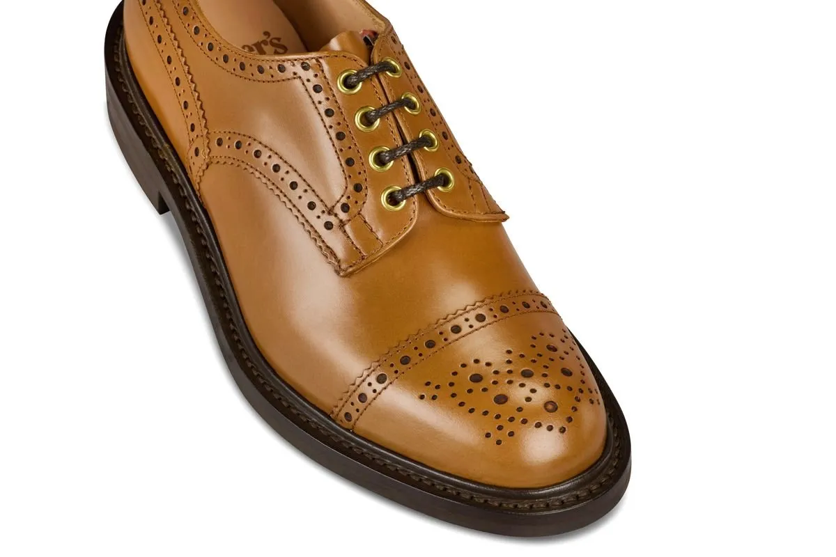 7047 - Men's Derby ToeCap Brogue - Chestnut Windsor Bonaudo sold by Tricker's product image thumbnail 2