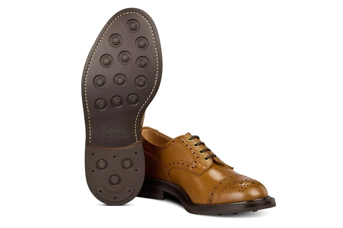 7047 - Men's Derby ToeCap Brogue - Chestnut Windsor Bonaudo sold by Tricker's product image thumbnail 5