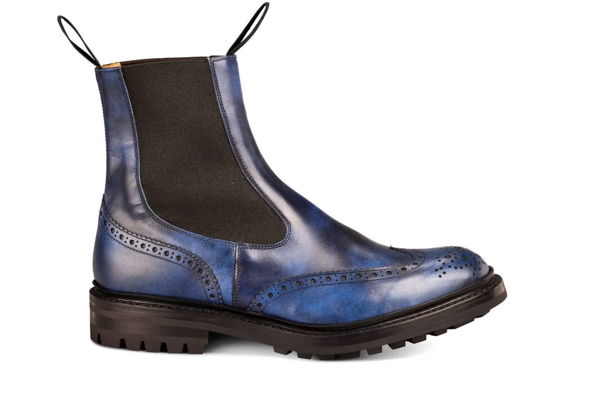 Henry Country Dealer Boot - Navy Museum made by Tricker's